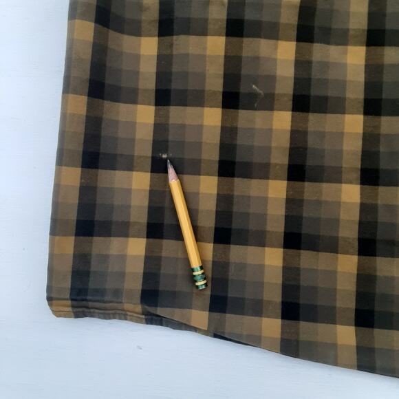 Duluth Trading Co Shirt Mens 2XL Yellow Plaid Cotton Button Pocket Button Down - Picture 9 of 11